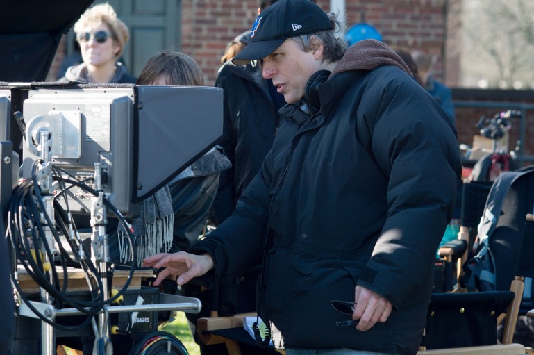 Marc Lawrence filming 'The Rewrite'