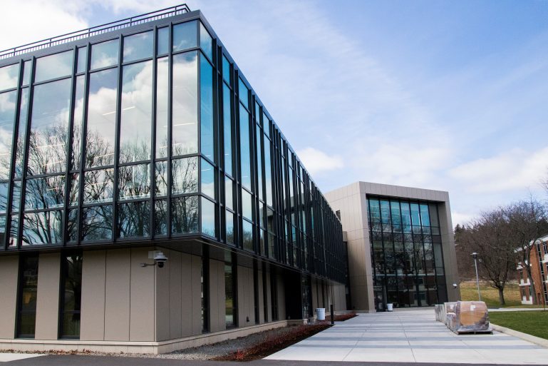 The project will be located on a hill near Hinman Dining Center. 