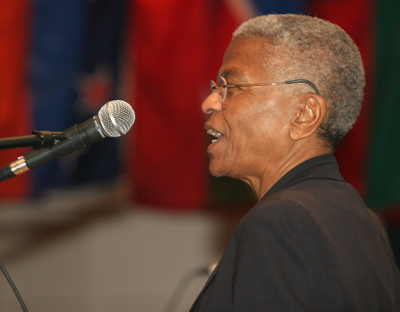 Ryan LaFollette/Photo Editor Civil rights leader Dr. Mary Frances Berry speaks to a crowd of more than 200 about Dr. Martin Luther King Jr. and the release ... - 3888